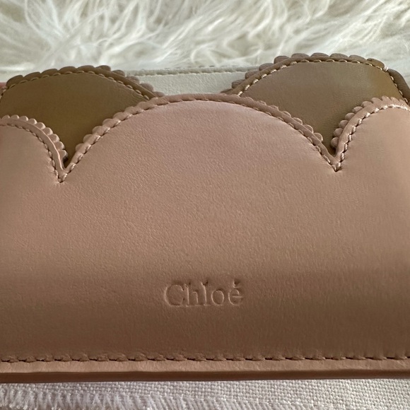 CHLOÉ Colorblock Leather Card Case - Picture 3 of 6